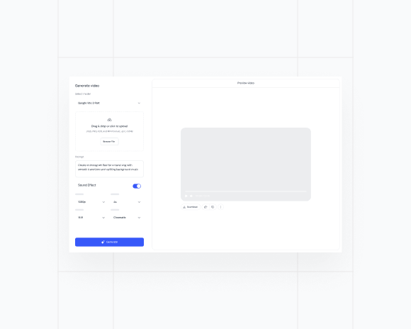 React Video Generator Sections and Blocks | Tailgrids UI