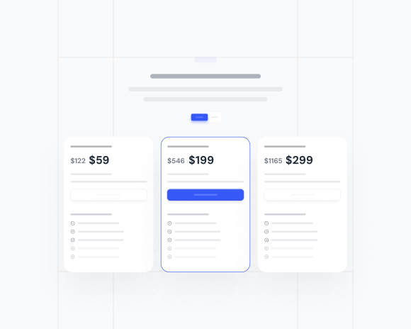 React Pricing Tables Sections and Blocks | Tailgrids UI